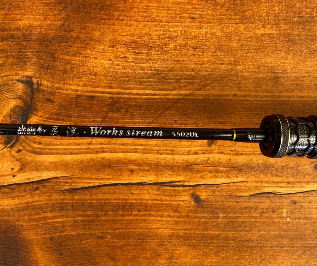 トラウトロッド　S502UL 渓流釣り　スピニングロッド　ウッドグリップ　5ft