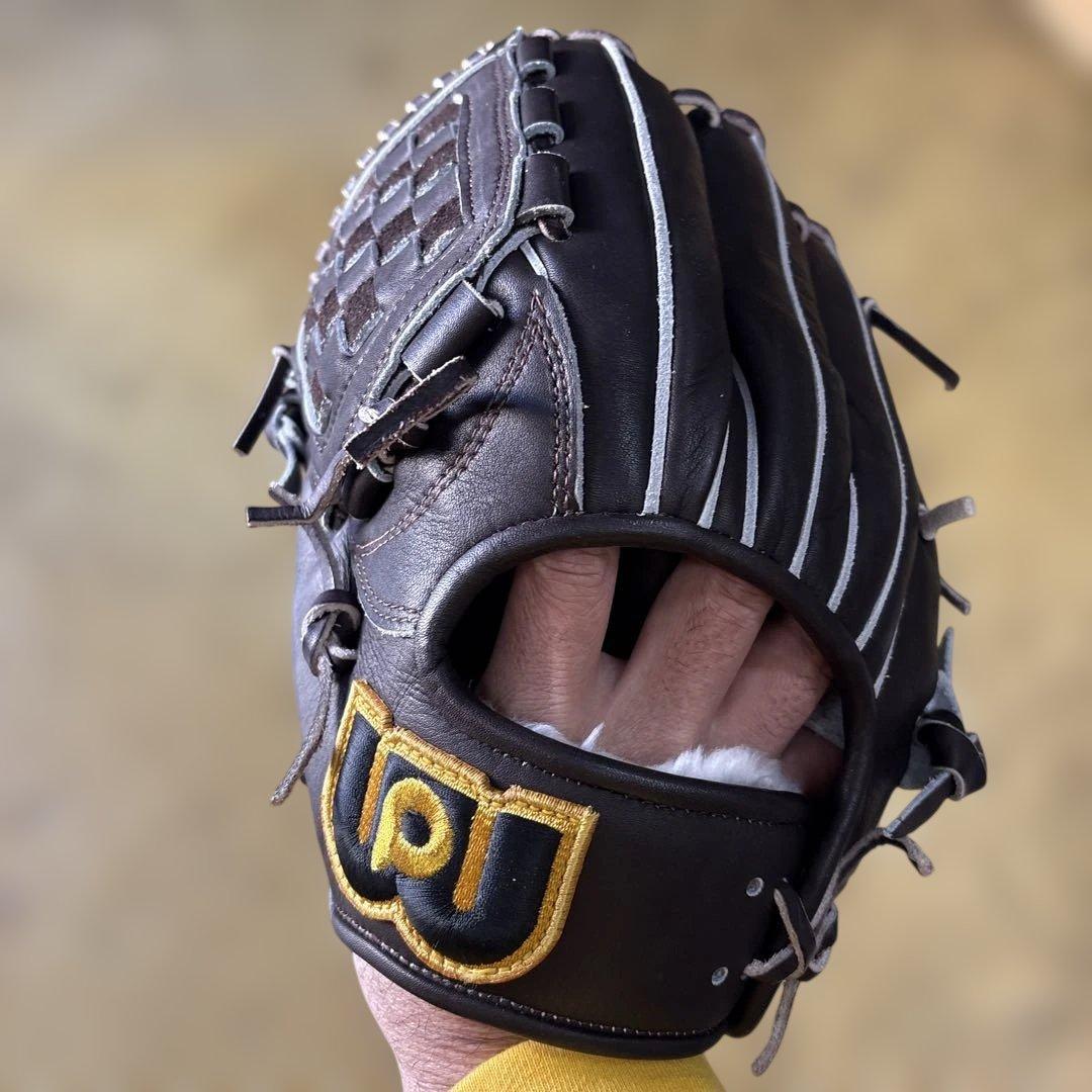 新品未使用ワールドペガサス硬式軟式野球グローブ ダークブラウン左利き用