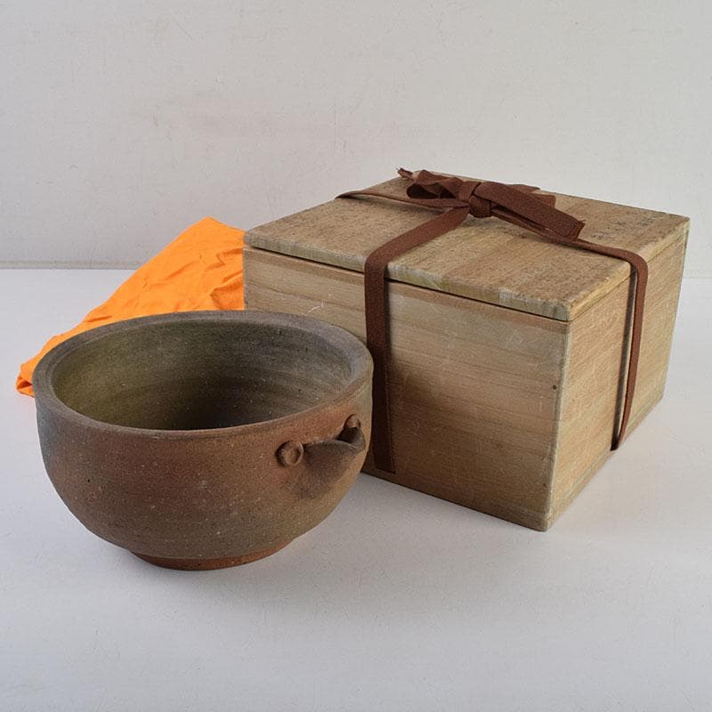 桂又三郎極め　江戸時代初期　古備前　片口水指　V　R9506