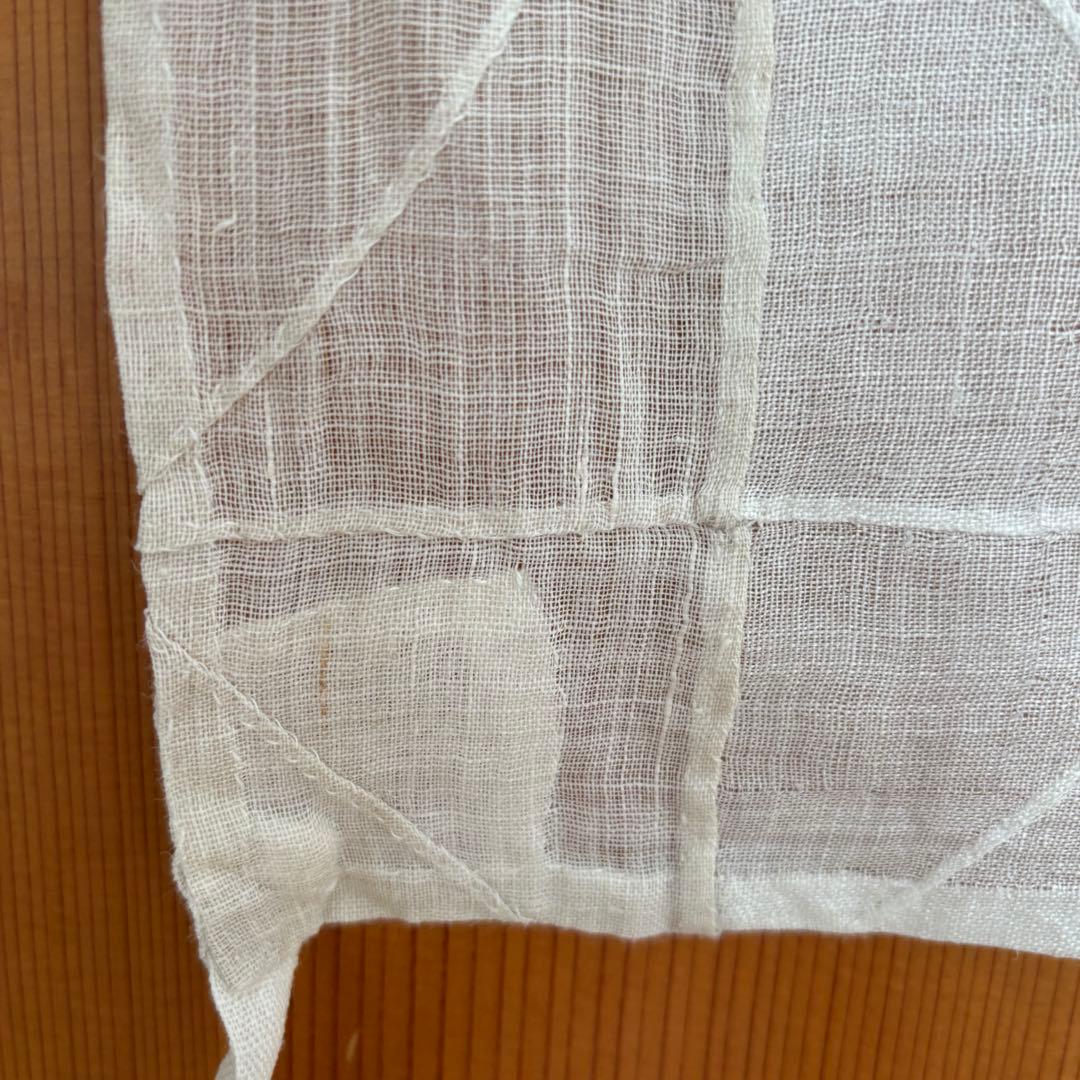 【約69cm】ポジャギ　韓国　アンティーク　骨董　モシ　麻　風呂敷　チョガッポ