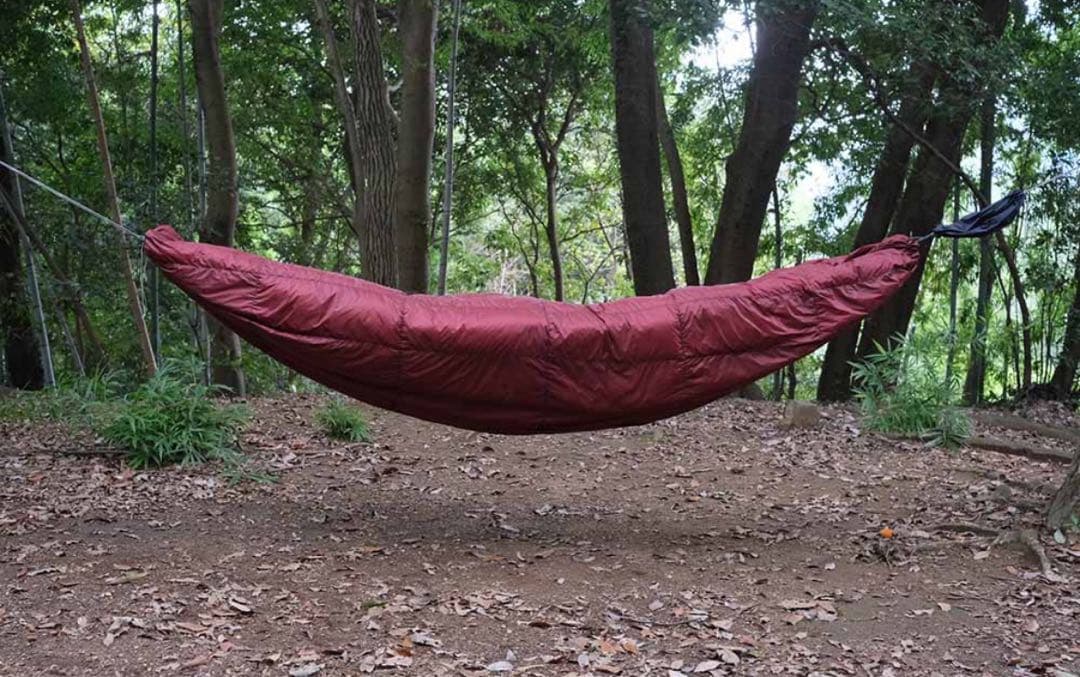 未使用に近いハンモックフルカバーキルト 180 ケンポウ色