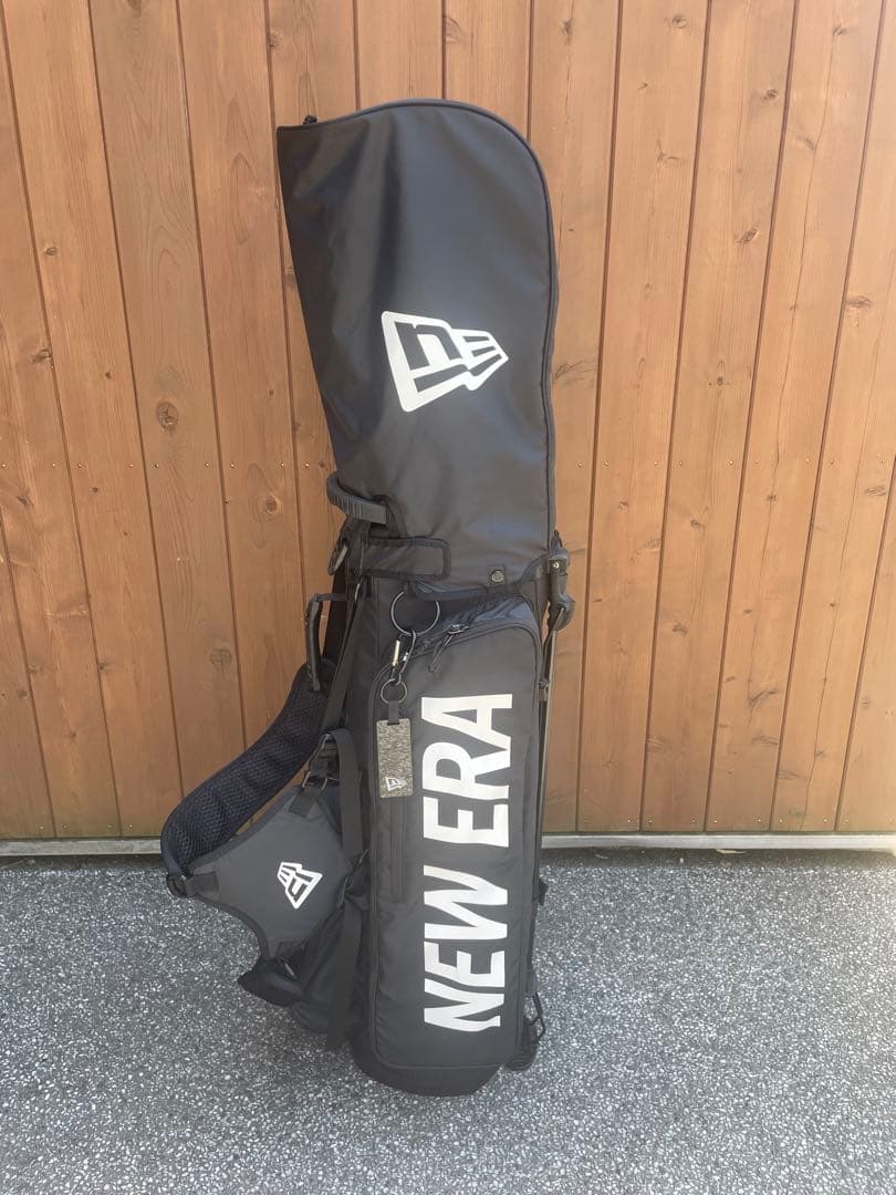 NEW ERA ブラックキャディバッグ スタンド付き