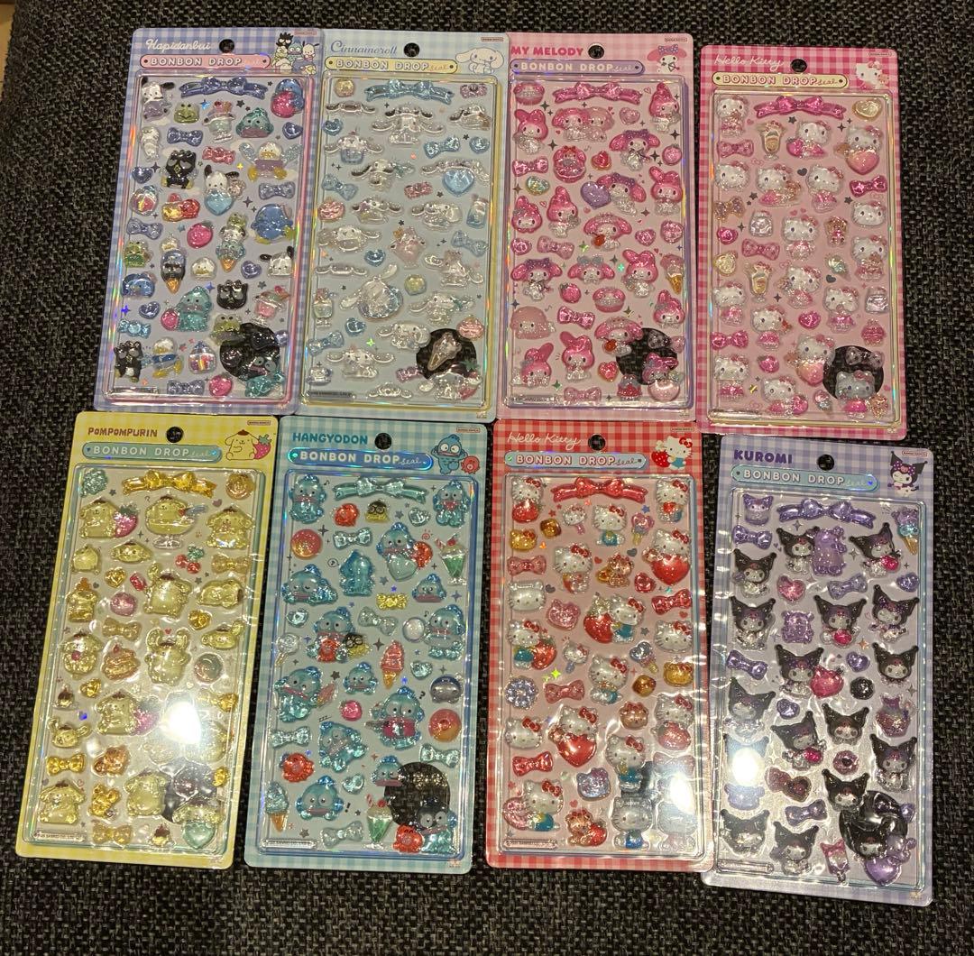 ボンボンドロップシール サンリオ 2弾 正規品 8個セット コンプリートセット