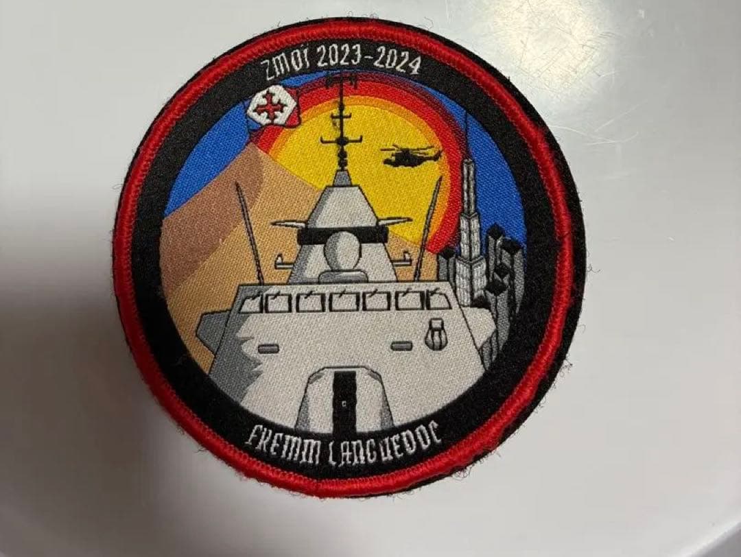 フランス海軍　ラングドック、米海軍　ラルフ　ジョンソン　パッチ　セット