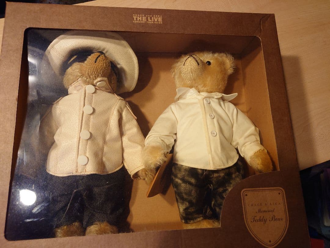CHAGE&ASKA フィギュア 20周年記念　＆　テディベア　未使用品