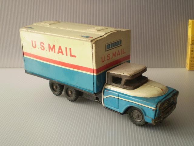 アメリカビンテージ ブリキ ミニカー US MAIL 。JunkCars。