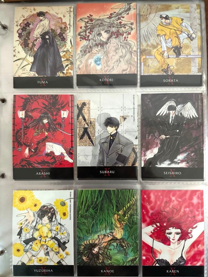 CLAMP X トレカ　まとめ売り80枚　カードホルダー付き