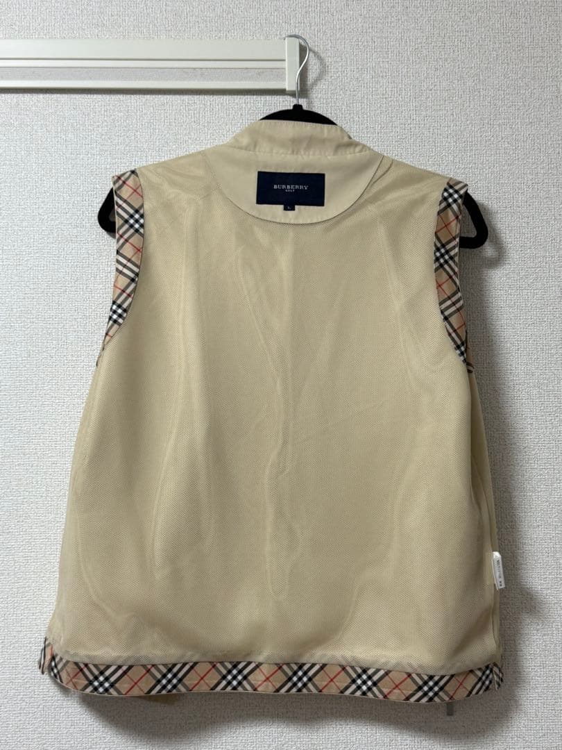 BURBERRY GOLF レディース ベスト ベージュ　サイズＬ