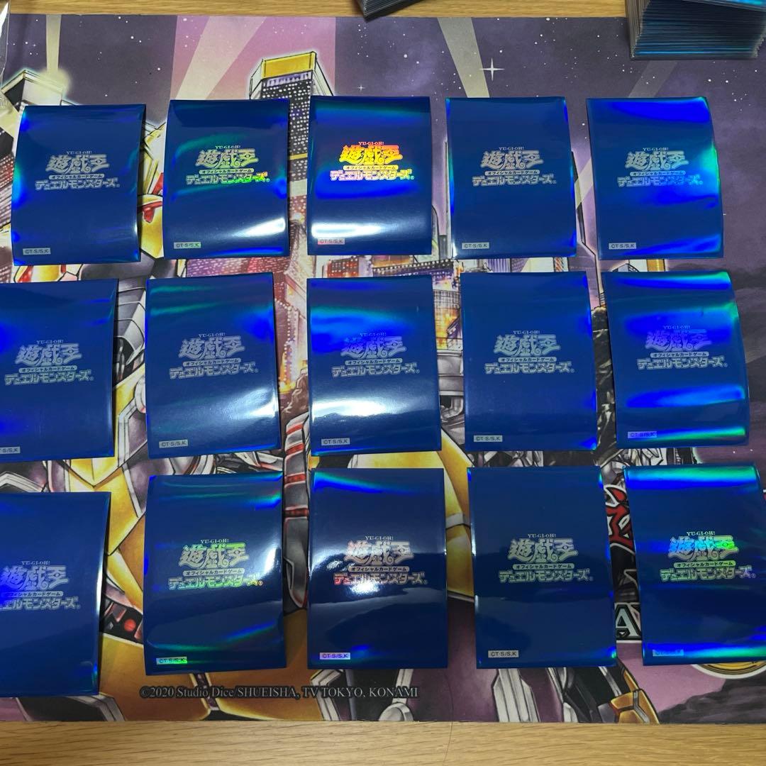 【お値下げ可】 遊戯王　スリーブ　初期青　55枚