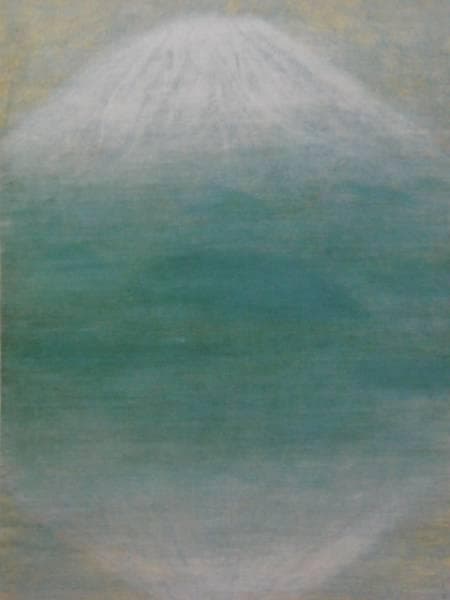 吉田善彦、【富士月明】、希少な額装用画集より、新品額装付