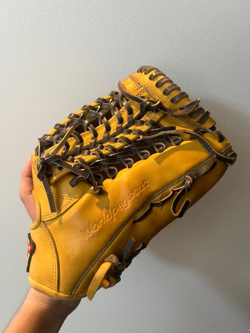 World Series 野球グローブ 右投げ用 イエロー