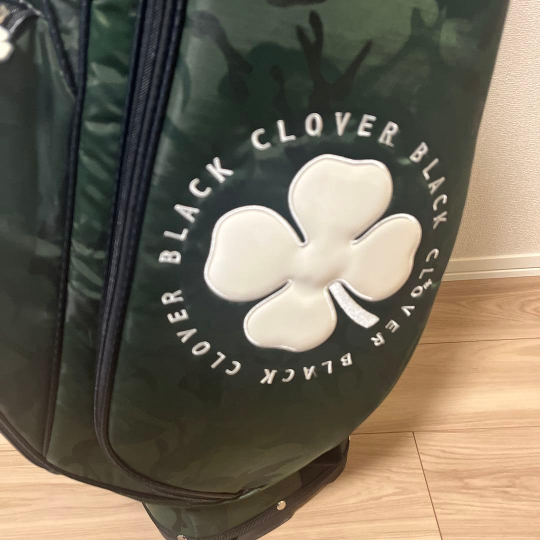 BLACK CLOVER ゴルフキャディバッグ カモフラージュグリーン