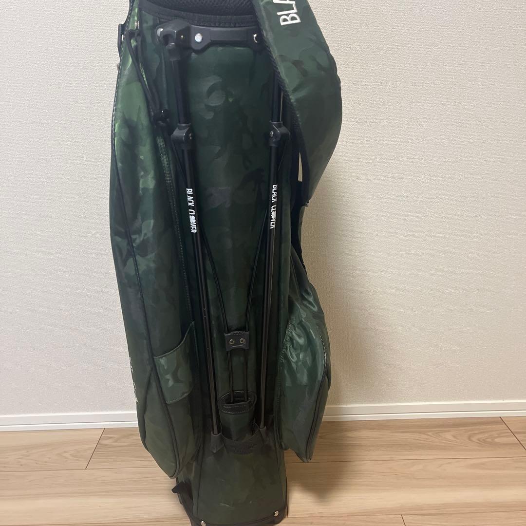 BLACK CLOVER ゴルフキャディバッグ カモフラージュグリーン