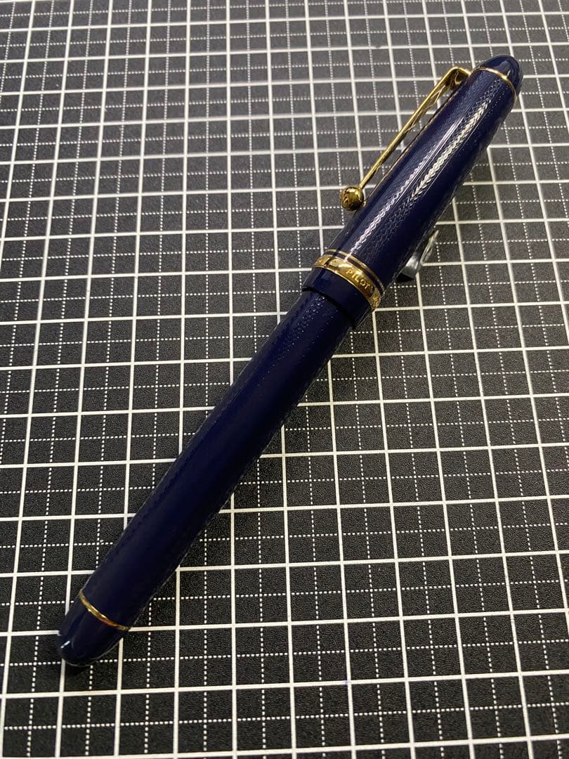 PILOT CUSTOM74 Dark-Blue 網目　万年筆　字幅F
