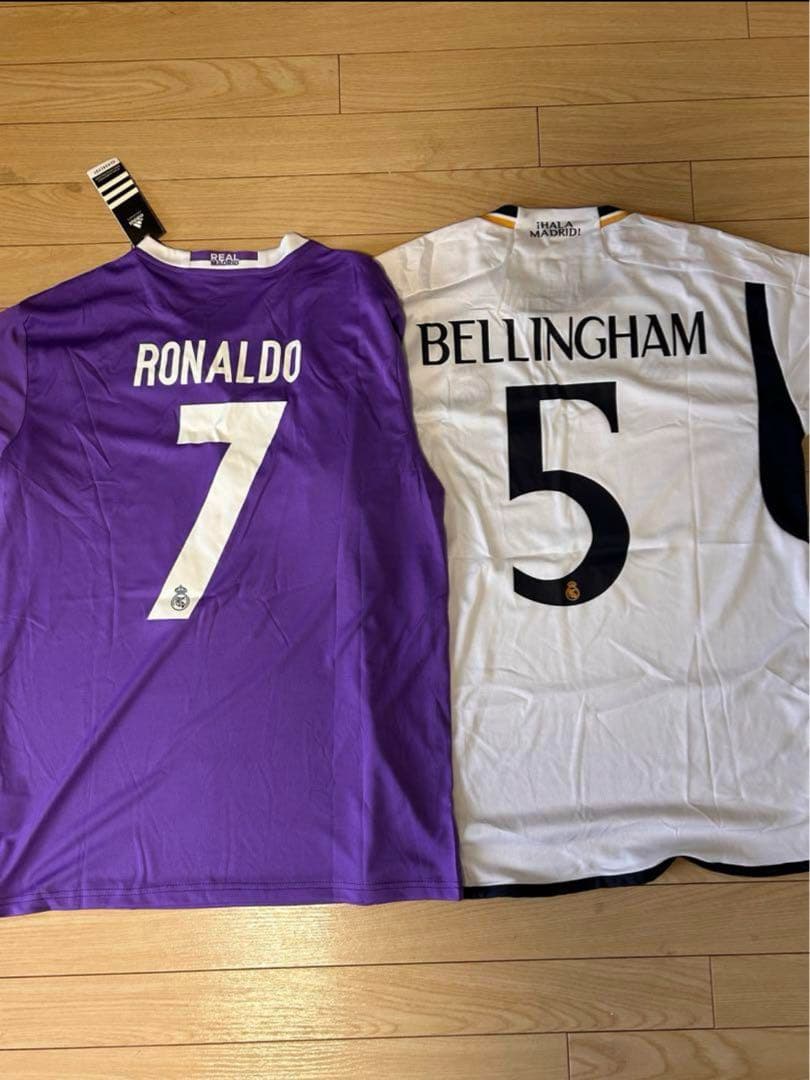 RealMadridレアルマドリード ユニフォーム2枚セットロナウド&ベリンガム