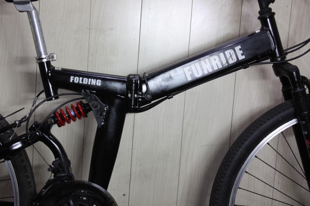 FUNRIDE 折りたたみ自転車 26インチ ブラック