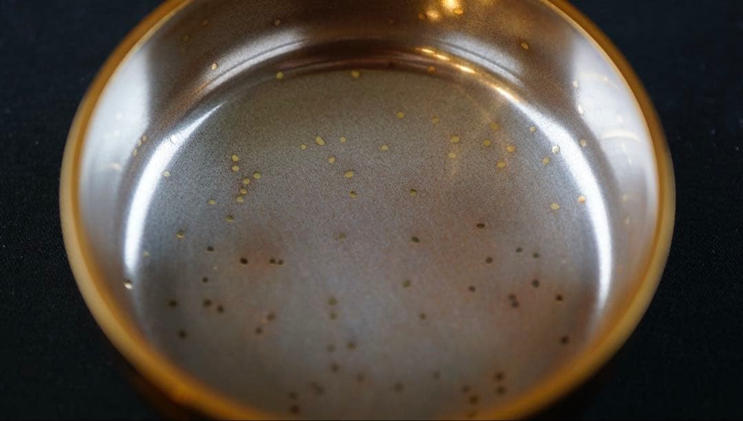 古裂・花兎蒔絵　大棗　内銀地平目　加賀蒔絵師　細川司光