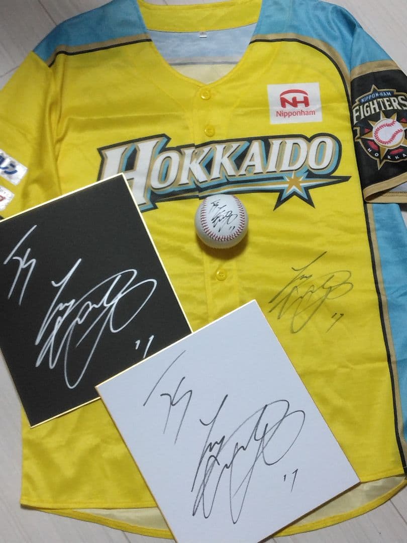3点 大谷翔平選手　直筆サインユニフォーム　直筆サインボール　直筆サイン色紙
