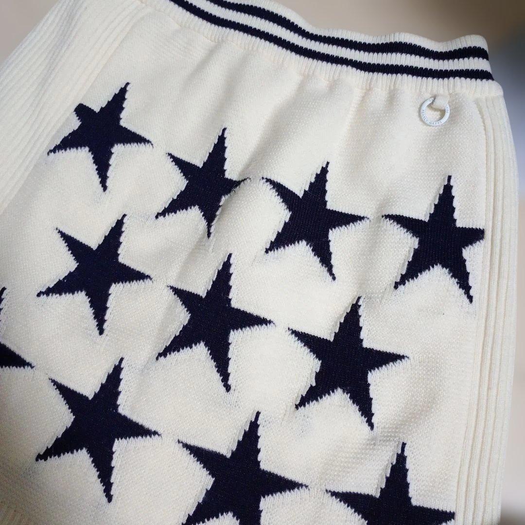 パーリーゲイツ星柄スカートとニットセーター