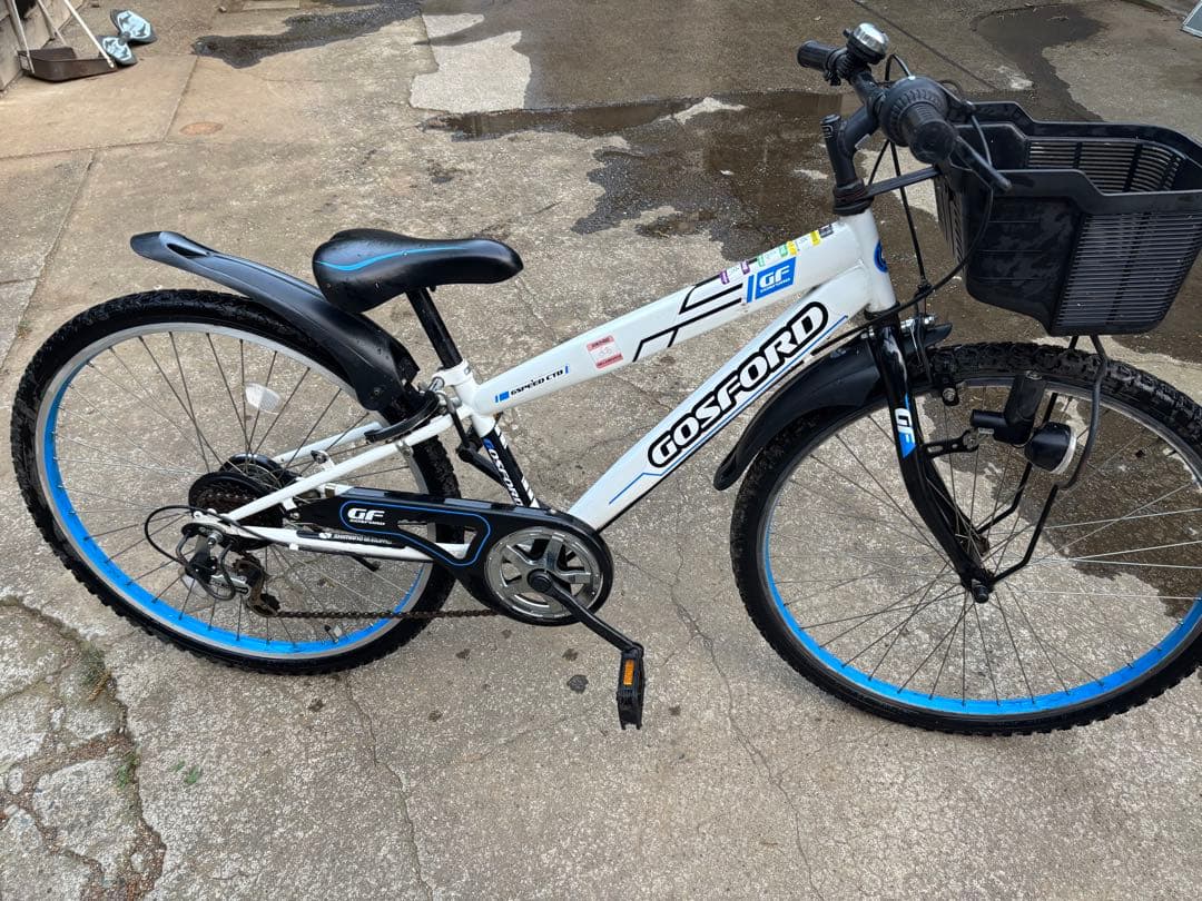 GOSPORT ジュニアスポーツ自転車 ホワイト/ブルー　26インチ