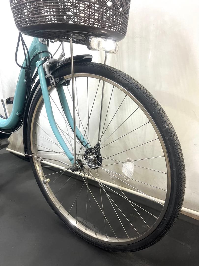 1年保証　ブリヂストン　アシスタ　26インチ　水色　街乗り　電動アシスト自転車