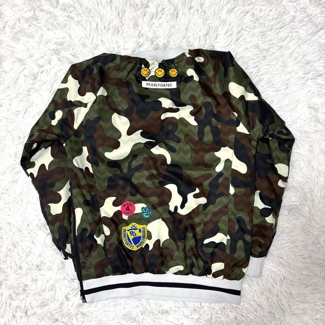 パーリーゲイツ ツインスニード 迷彩 蓄熱 カモ ゴルフウェア ブルゾン