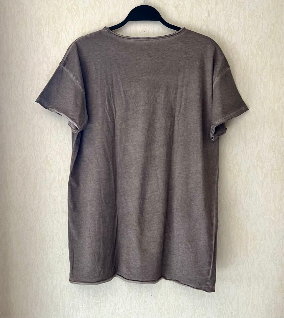 サルセーション VネックTシャツ Mサイズ ブラウン