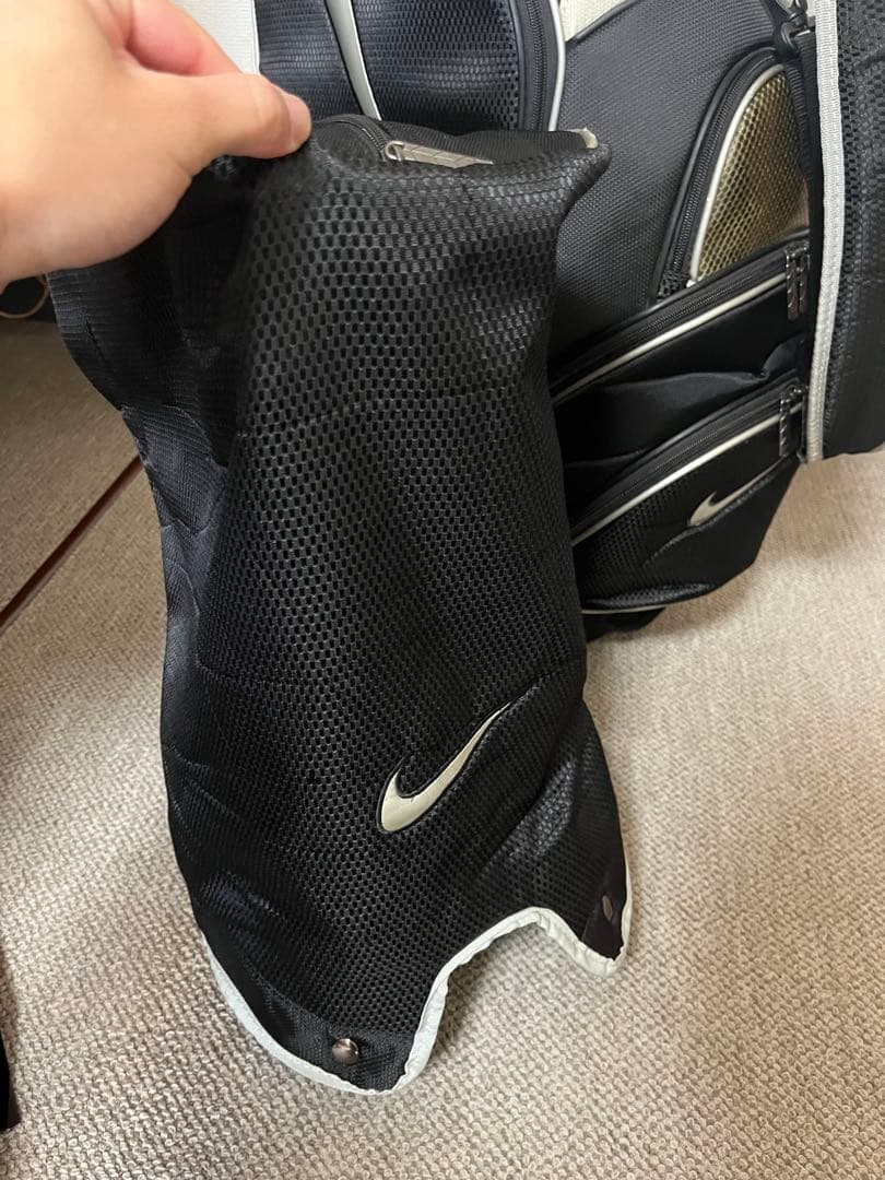 【希少】 NIKE ナイキ ゴルフ キャディバッグ 6分割 カート型 ブラック