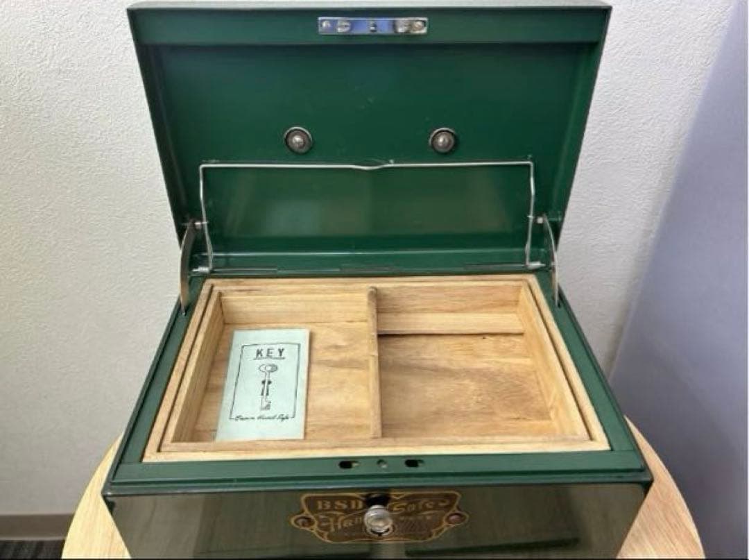 レトロ 手提げ金庫 BSD TOKYO GINZA HAND SAFE 文祥堂