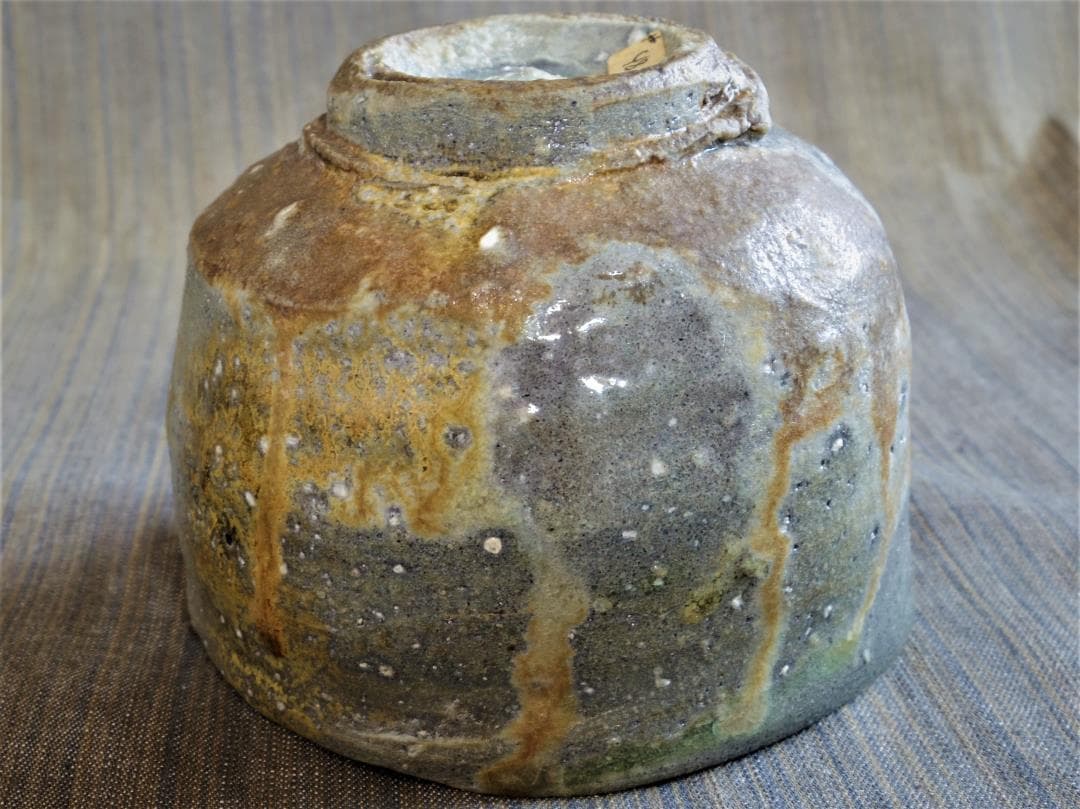 入手困難★ジェフ・シャピロ【師：伊勢崎淳】焼き締め茶碗★個展作★ニューヨーク