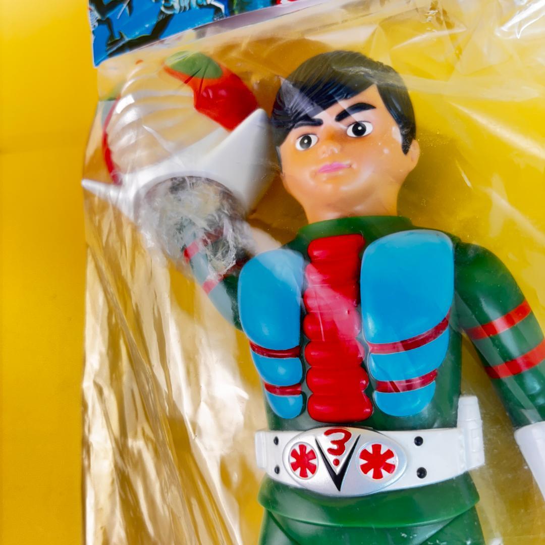 仮面ライダーV3　面取れ　当時物風　ソフビ