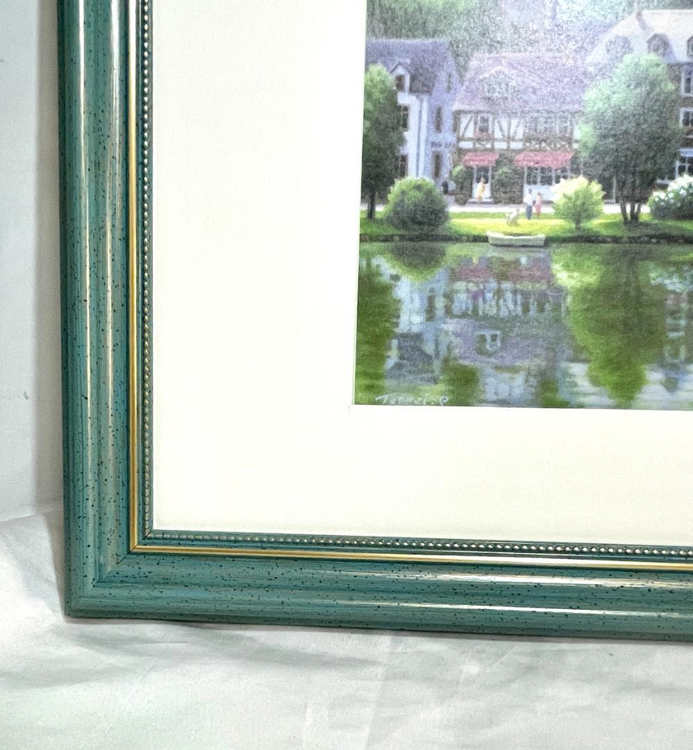 【新品◆送料無料】笹倉鉄平「モーゼルのぶどう畑と...」 ポスター額付