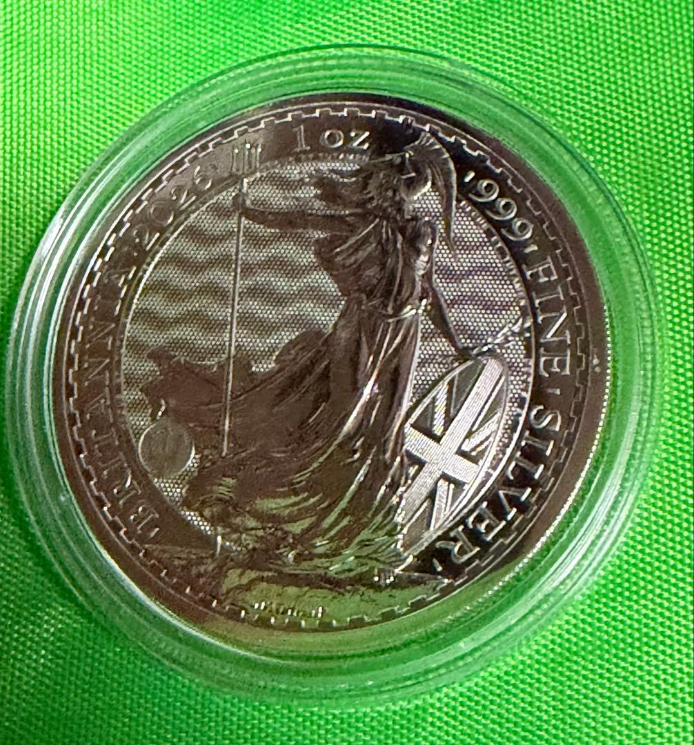 ブリタニア銀貨 2026年 1オンス 999純銀　保証書付きクリアケース付き