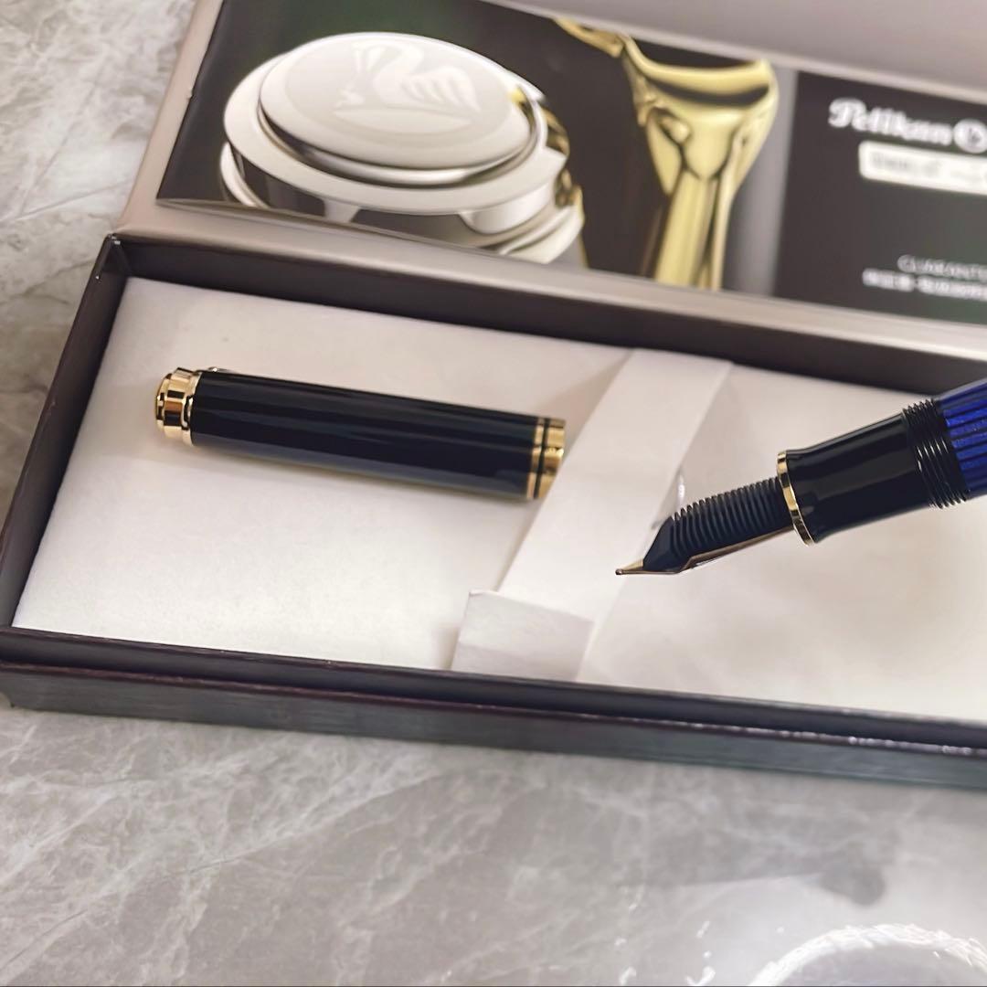 Tam Tam Pelikan 万年筆 青縞　M800 スーベレーン