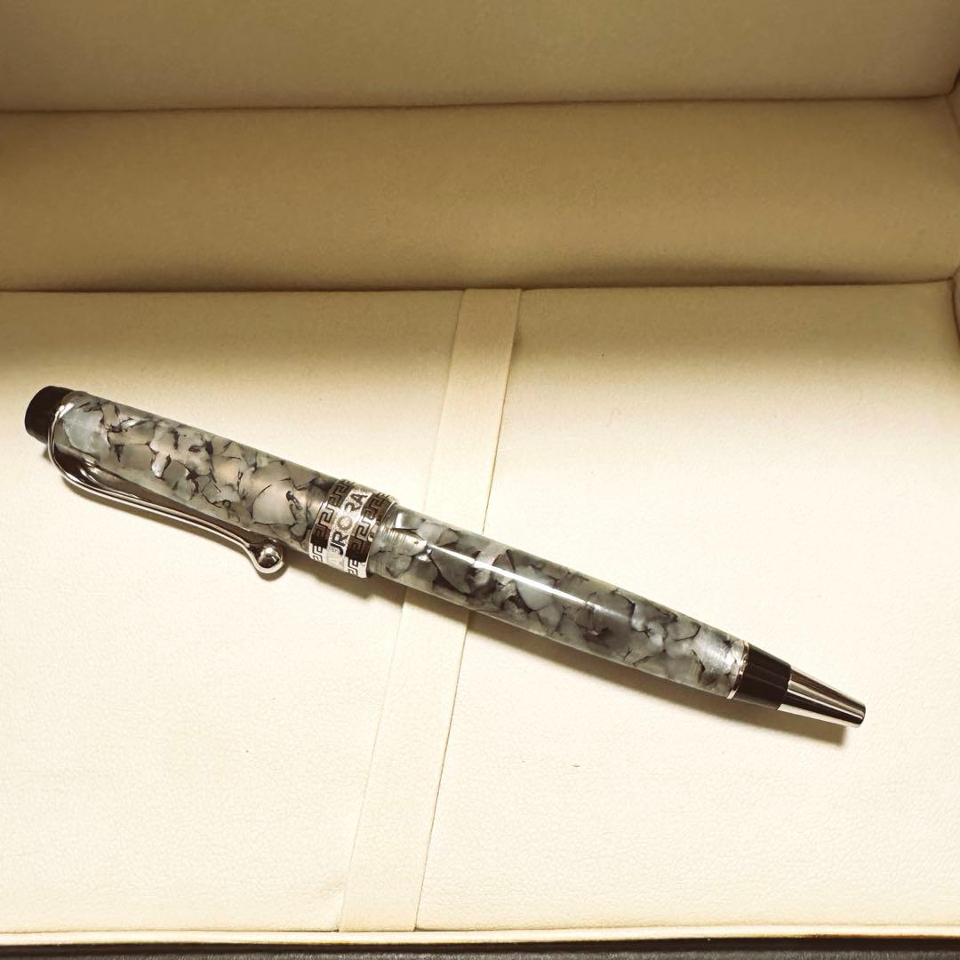 【美品】アウロラ　オプティマ　ボールペン　ブラックパール　Aurora