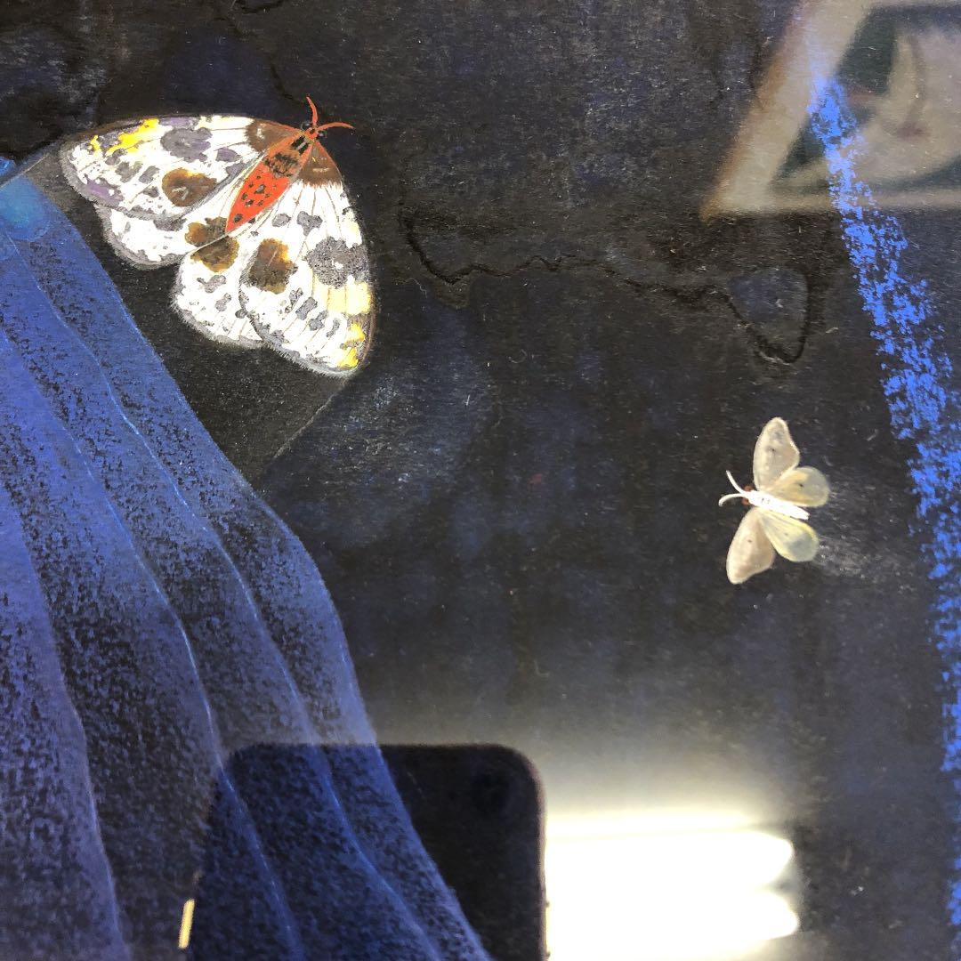 紙に油彩　沢登みよじ　無数刧(むすうごう) 1977年制作　第1回個展出品作