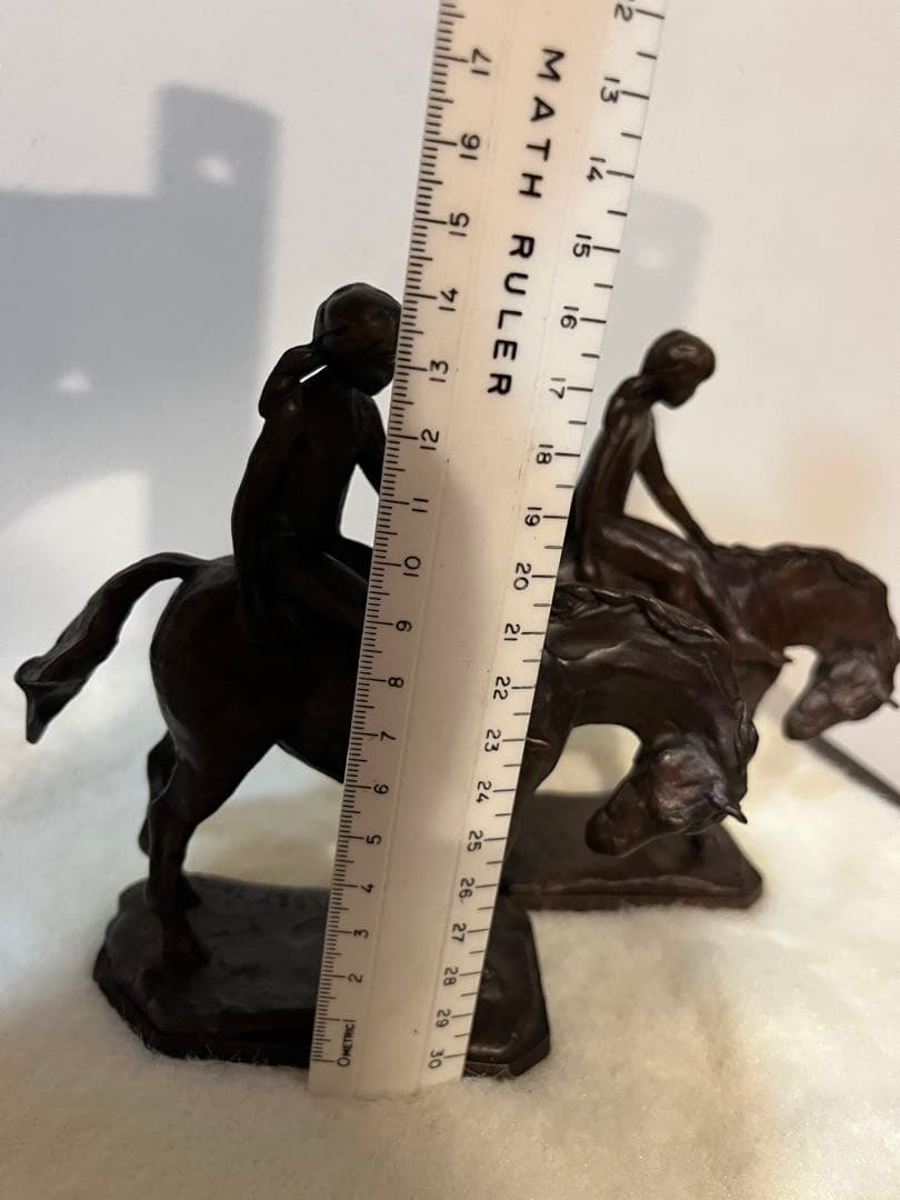 Kelsey 騎馬像 ブロンズ製　2体セット 1976年製