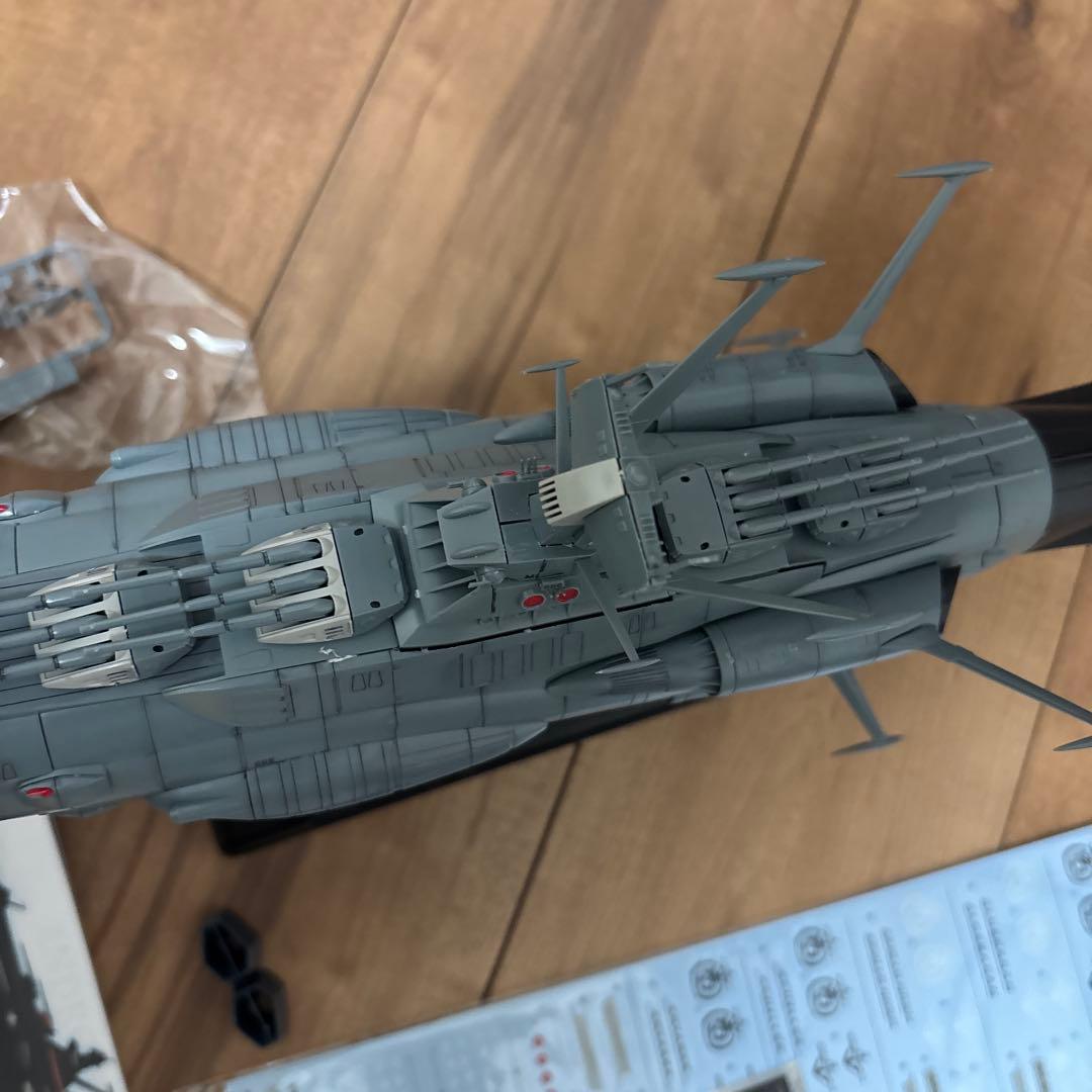 宇宙戦艦ヤマト1000分の1プラモデルアンドロメダ完成品
