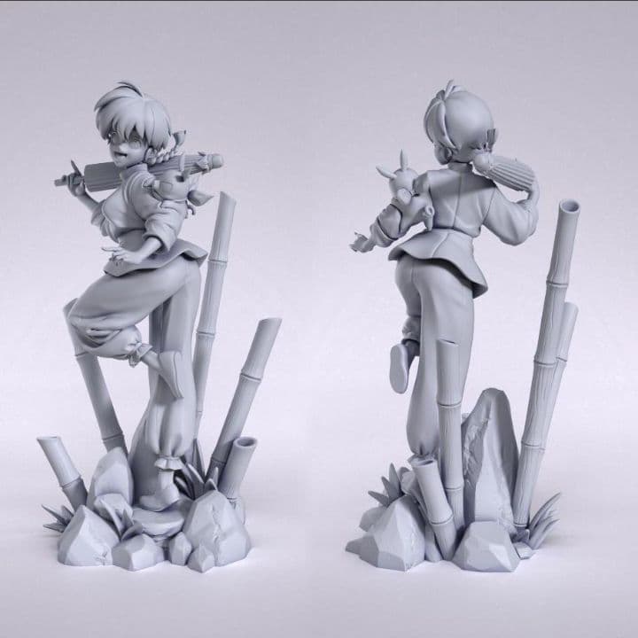 1/10　早乙女乱馬　未塗装未組立　らんま1/2　フィギュア　ガレージキット