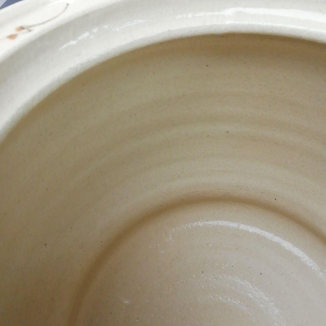 Ｔ１９２　水指　『弥七田織部』『桃山窯　林英仁』　共箱　茶道具