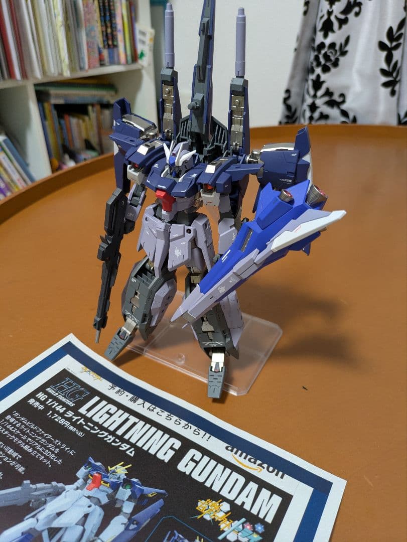 1/144 プラモデル　ライトニングガンダム　塗装済　完成品　改造品