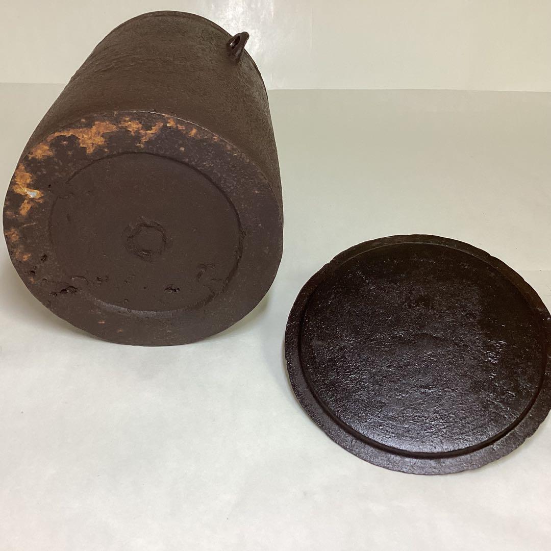 雲龍釜 釜師 畠春斉 木箱入 茶道具 古物品