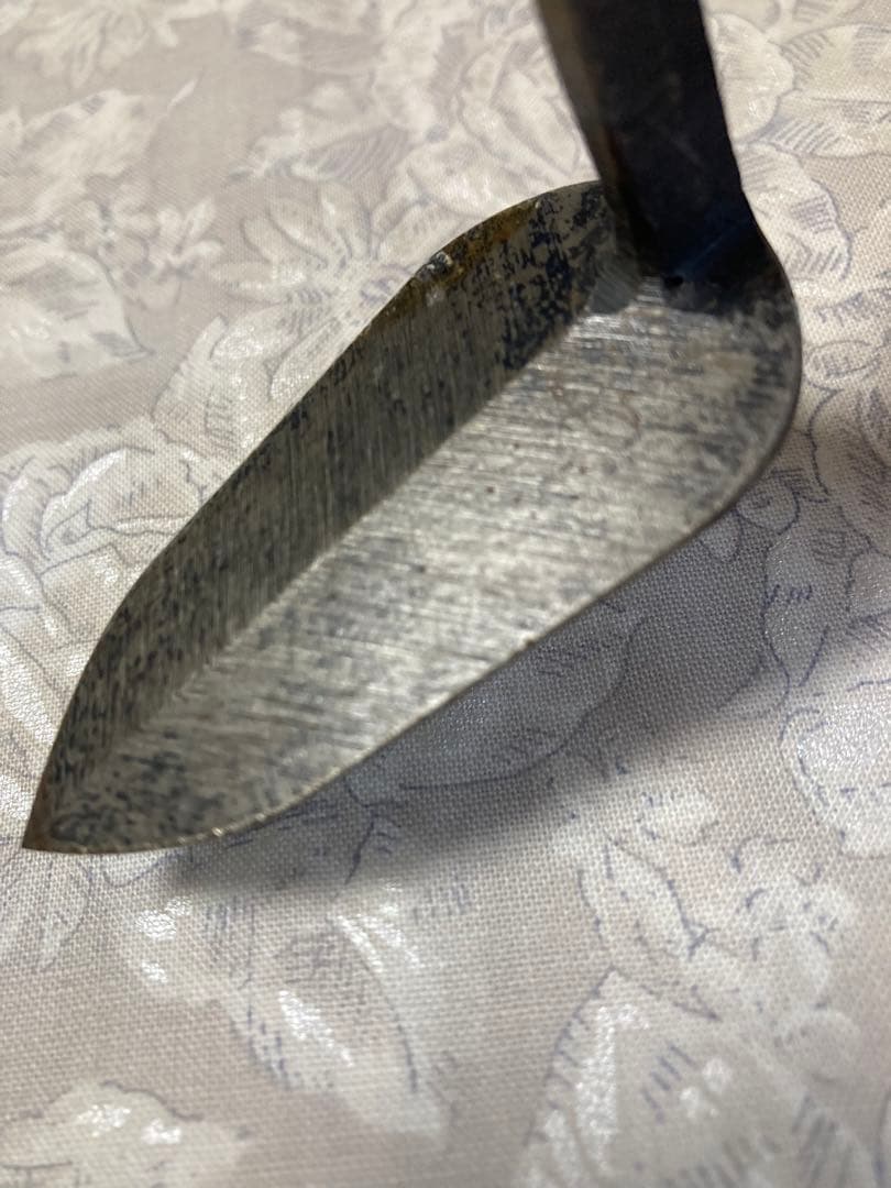 左官鏝　金梶　本焼柳刃　60ミリ