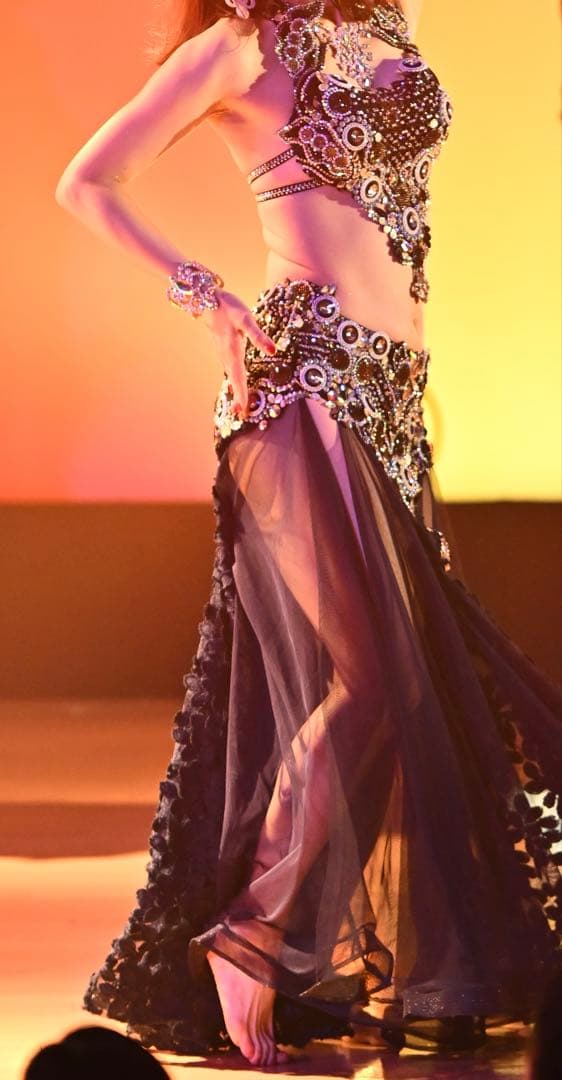 ベリーダンス衣装　イリーナ　濃紺