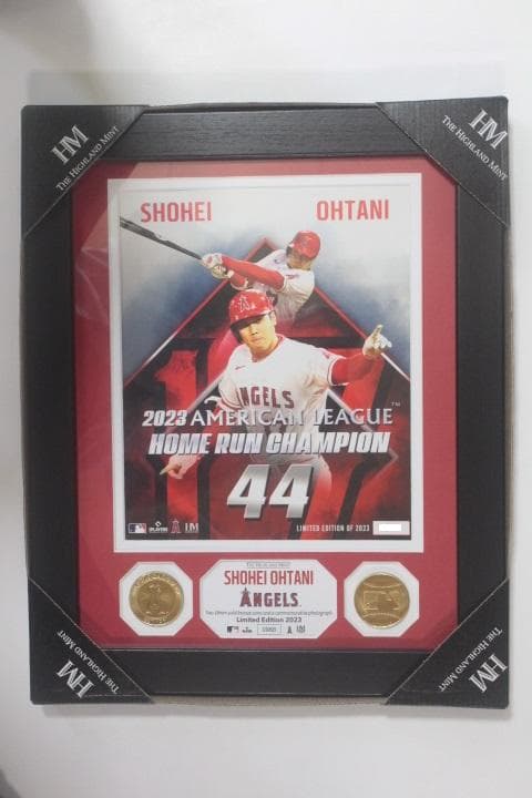 大谷翔平選手 2023 AL HR王獲得記念ダブルフォトミント 44号