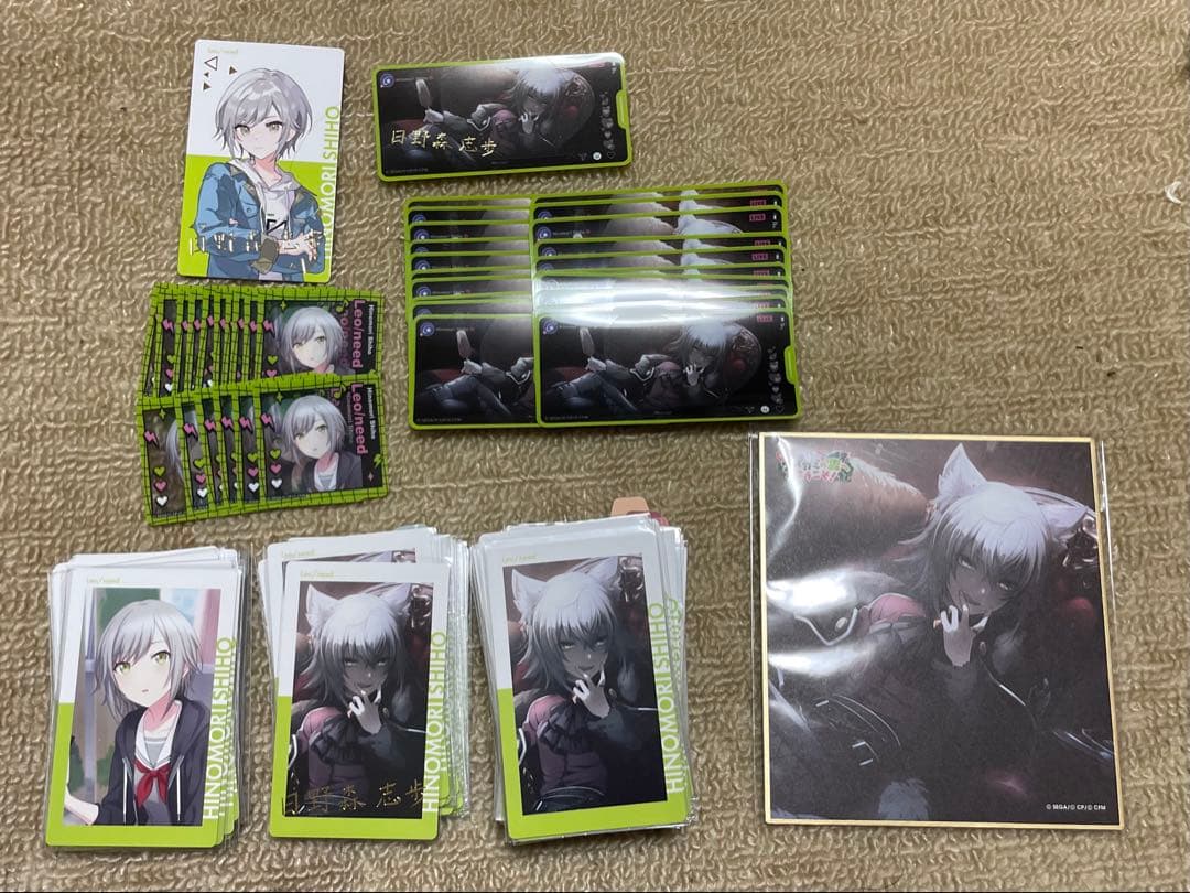 プロセカ 日野森志歩 メモステ 色紙 エピカ 箔押し 13A 2C