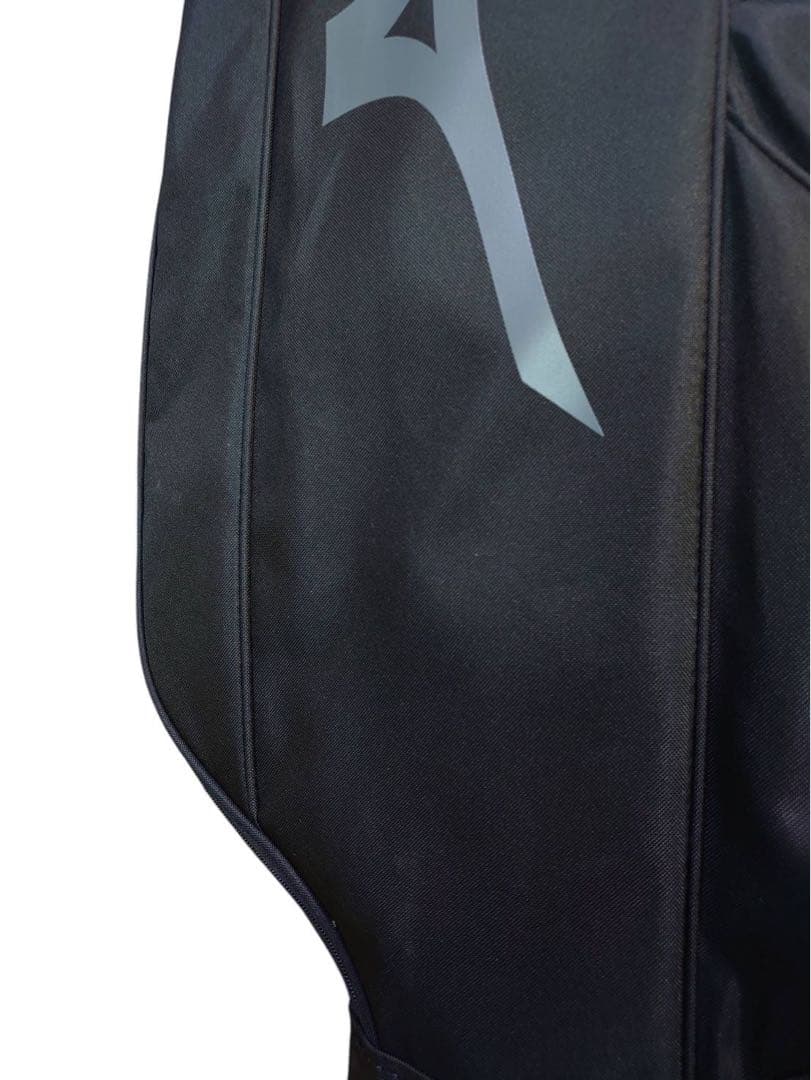 Mizuno ブラックキャディバッグ　黒　ストラップ付