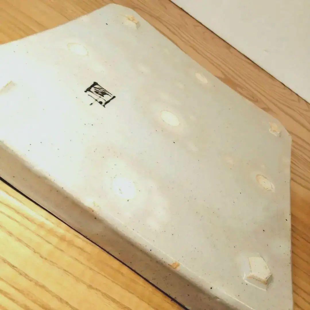 ☆ 人間国宝 加藤卓男 紅白梅四方皿