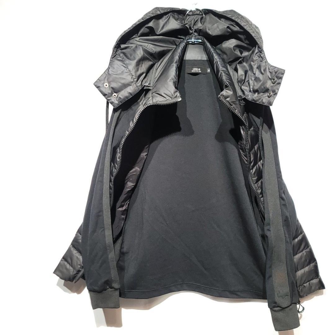 LUXE/R コンビネーション ダウン フード ジャケット M 黒