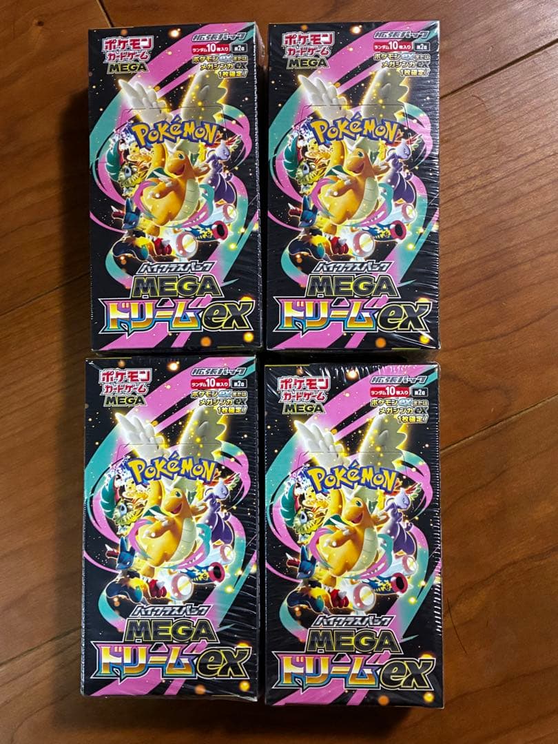 未開封　ポケモンカードゲーム　MEGAドリームex 4BOX